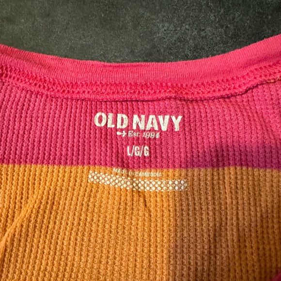 Women’s long sleeve waffle top - Picture 2 of 2